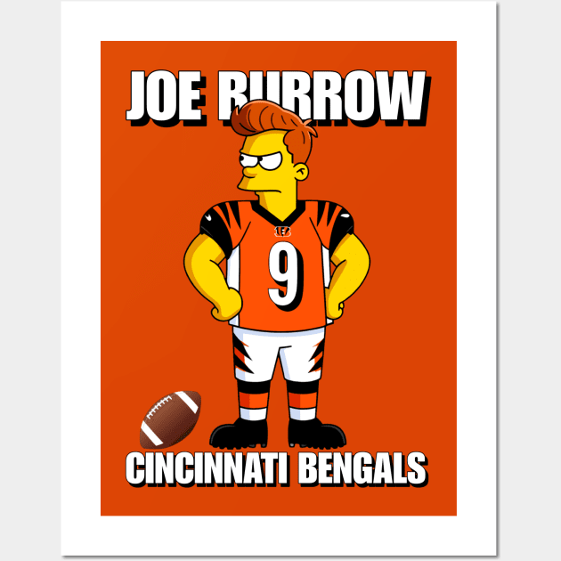 JOE BURROW in Springfield Wall Art by Springfield Mode On